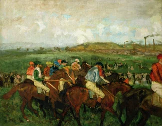 Corsa dei gentiluomini. Prima della partenza, 1862